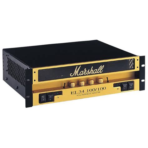 Disc Marshall El34 100100 Guitar Power Amp 3u Rack Gear4music
