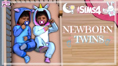 👶🍼 Newborn Twins Cc Folder And Sim Download Sims 4 Cas Youtube