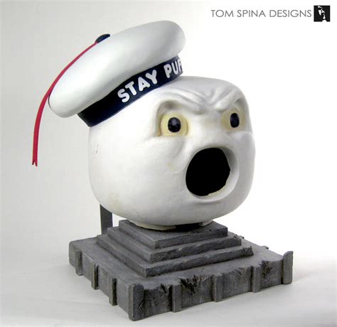 Stay Puft Marshmallow Man Costume Head Restoration And Display Tom Spina Designs