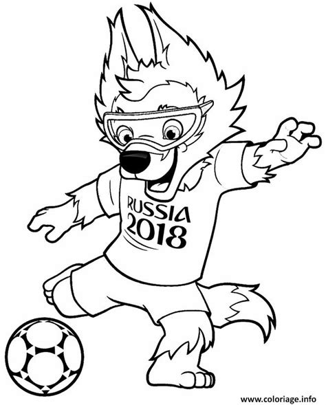 coloriage fifa world cup 2018 coupe du monde de football russie