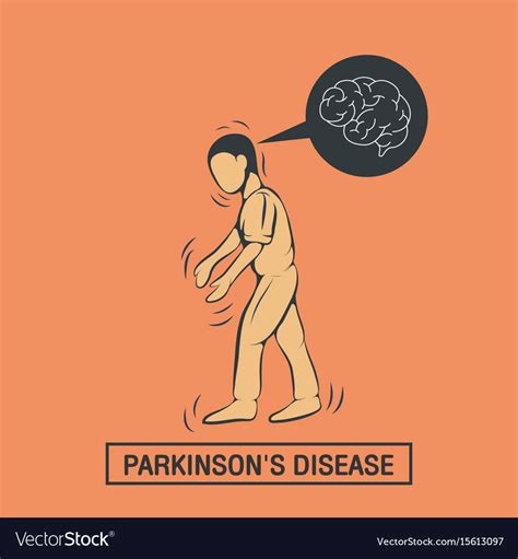 Parkinsons Disease Logo Icon Design Template Vector Image