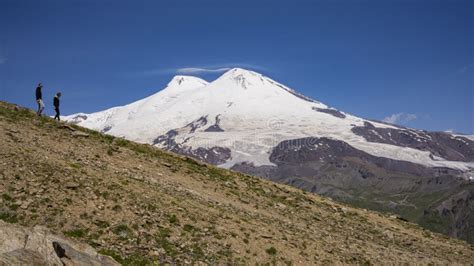 Volcano Elbrus Is Dormant Volcano Located In The South East Caucasus