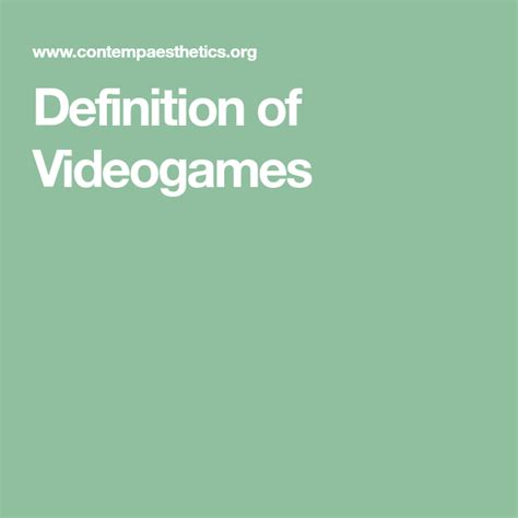 Even though gaming has been around for almost 50 years, studies about its harms are still in the early stages. Definition of Videogames