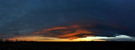 Stormy Dark Sunset Clouds Panoramic 2013 02 05 Sunsets Colorado