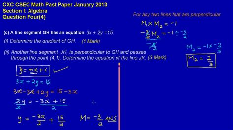 Csec geography paper 2 2014. CSEC CXC Maths Past Paper 2 Ques 4c Jan 2013 Exam (Answers)_ by Will EduTech - YouTube
