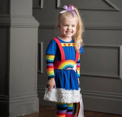 No Sew Diy Rainbow Brite Kids Costume