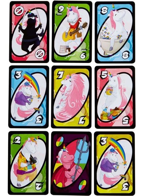 Combinación de cinco cartas con valores. Mattel Envío Gratis Juego De Cartas Uno Corns Uno ...