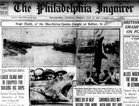 But that's just a legend… or is it? Shark Attacks Of 1916: Four Gruesome Deaths That Began ...
