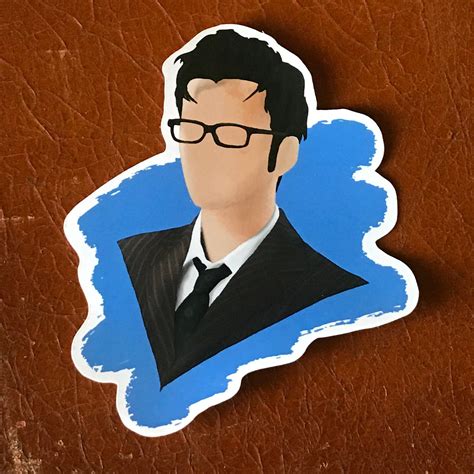 Doctor Who Sticker 10th Doctor Laptop Sticker Sticker for | Etsy | Doctor stickers, Sticker art 