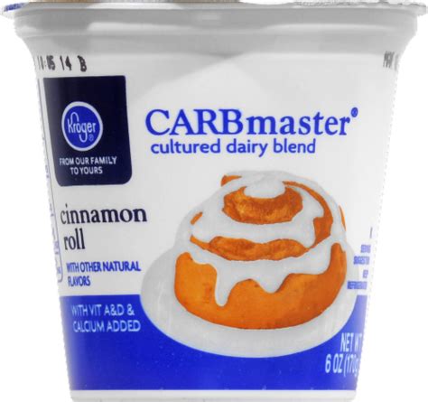 Kroger Carbmaster Cinnamon Roll Yogurt 6 Oz Kroger