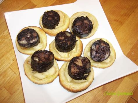 Mini tartelette pomme boudin