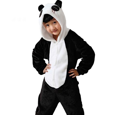 Cartoon Xmas Panda Onesies Cosplay Child Halloween Costumes Boys Animal