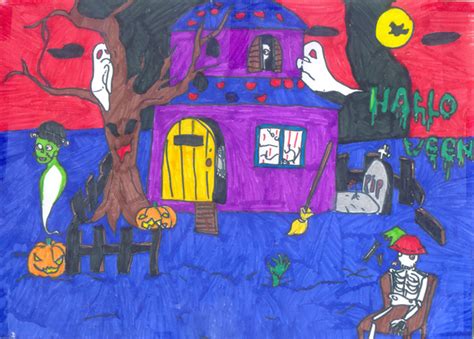 Vẽ Tranh Về Đề Tài Lễ Hội Halloween Đẹp Đặc Sắc Nhất
