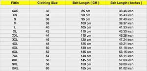 Belt Sizes For Men Chart Semashow Com