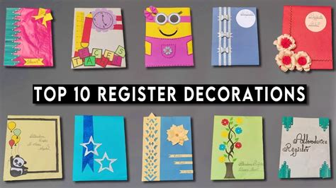 Top 10 Register Decoration Ideas Attendance Register Decoration