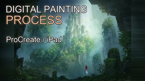 Procreate Digital Painting Forgotten Lands Fantasy Landscape Time