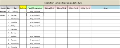 But how do you get your customers and prospects to read it? Film Production Schedule Template in 2020 | Schedule ...