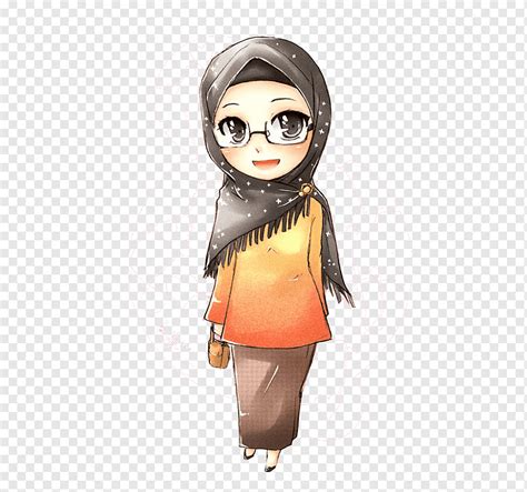 Hijab Kartun Muslimah Gambar Viral Terbaru