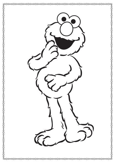 Elmo Christmas Coloring Coloring Pages