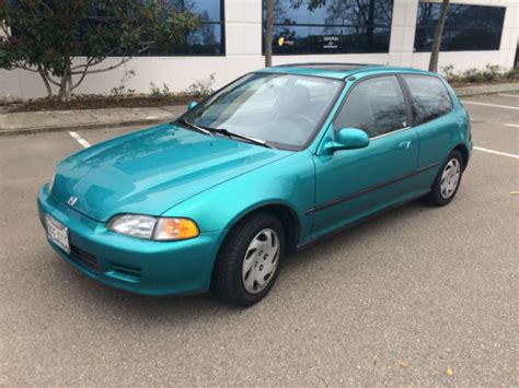 View photos, features and more. Honda Civic Hatchback 1993 Green For Sale ...