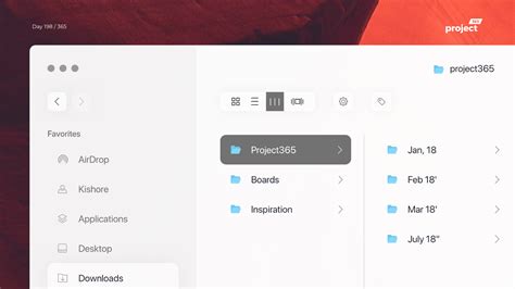 Day 198 - MacOS Finder Redesign Concept - Project365