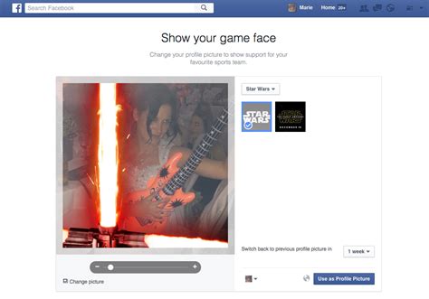 How To Add A Lightsaber To Your Facebook Profile Celebrate The Launch