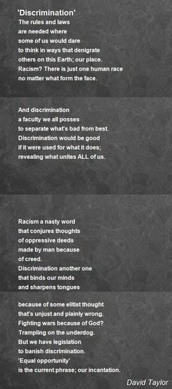 Discrimination Poems