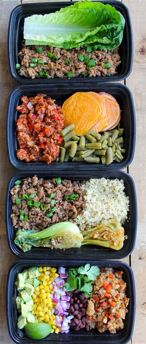 Easy Ground Turkey Meal Prep Bowls Ways Smile Sandwich