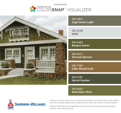 Sage Green Green Exterior House Paint Colors