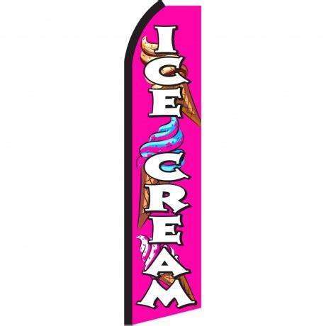 Ice Cream Pink Swooper Flag Sw By Neoplexonline Com