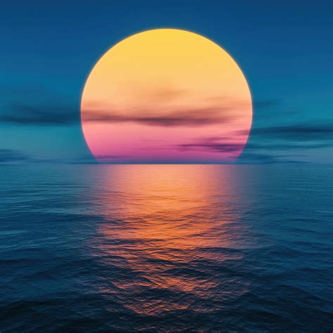 Sunset Ocean Lake 5k Ipad Pro Wallpapers Free Download