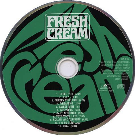 Cream Fresh Cream Cd Jewel Case Seriesthe Cream Remasters