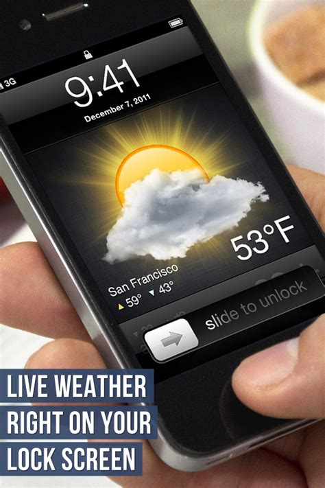 Lock Screen Weather Utilities Weather Free App For Iphone Ipad And