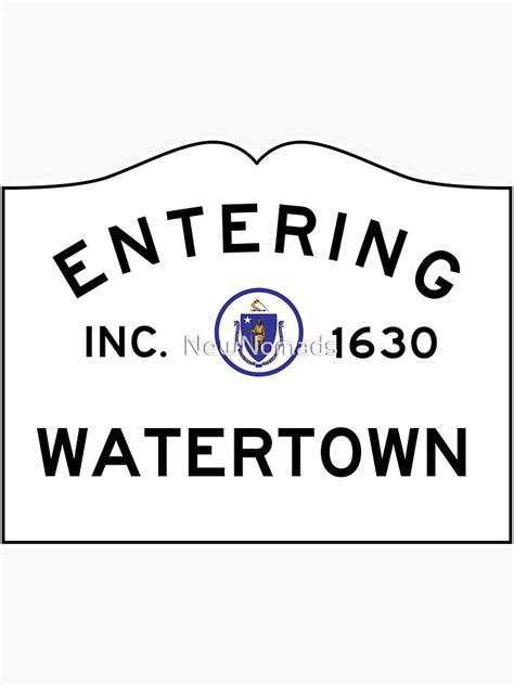 Entering Watertown Massachusetts Commonwealth Of Massachusetts Road