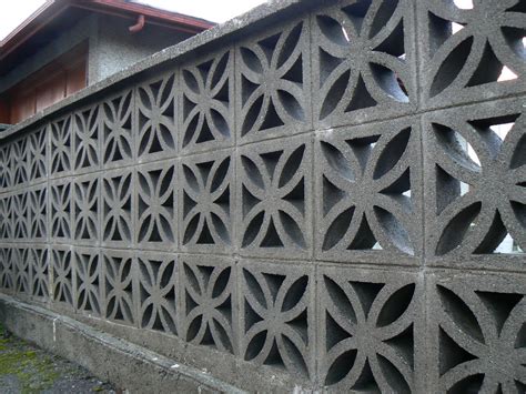 Joy And Wonder Mid Century Concrete Block Fences
