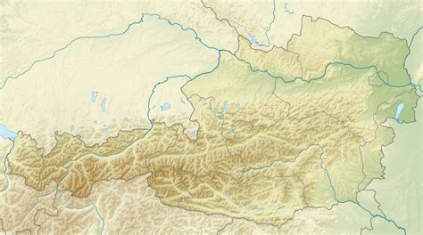 Austria Detailed Relief Location Map Detailed Relief Location Map Of