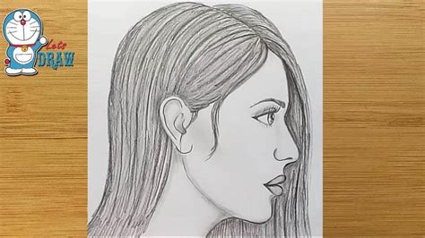 How To Draw Side Face Of Female Easy Way To Draw A Girlside View