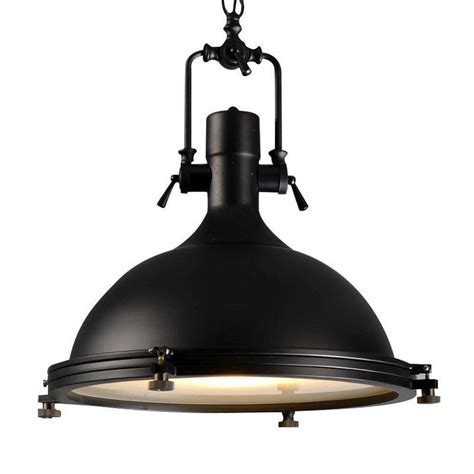 Classic Black Large Nautical Pendant Light Modern Industrial 18