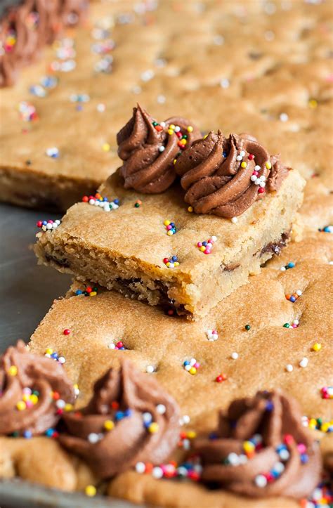 Almost like an apple pie, but baked in a 10x15 inch sheet pan. Sheet Pan Cookie Cake Recipe - Peas And Crayons