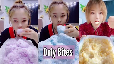 Only Bites Powdery Ice Eating Asmr Asmr Youtube