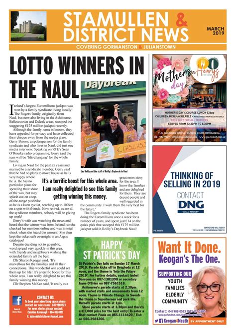 Duleek And District News March 2019 By Duleek And District News Issuu