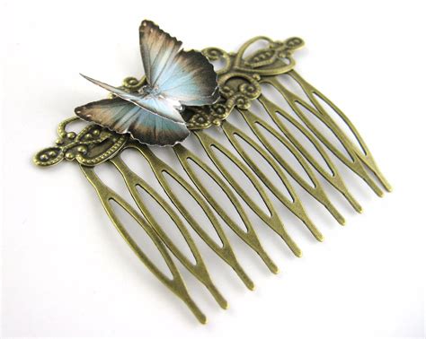 Womens Hair Combs For Her Butterfly Hair Comb Clip Etsy Vintage