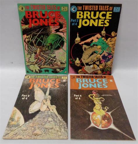 Lot Vintage The Twisted Tales Of Bruce Jones Horror Adult Comics Complete Set