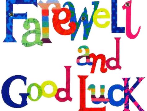 Goodbye Clipart Going Away Farewell And Good Luck Png Transparent Png