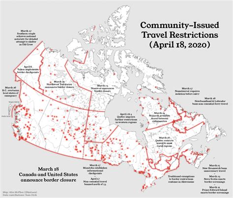 As well, there are several groups of people who are exempt from canada's travel restrictions. Student-generated map shows COVID-19 travel restrictions ...