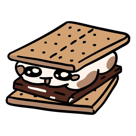 Smore Cartoon Chocolate Png And Svg Design For T Shirts