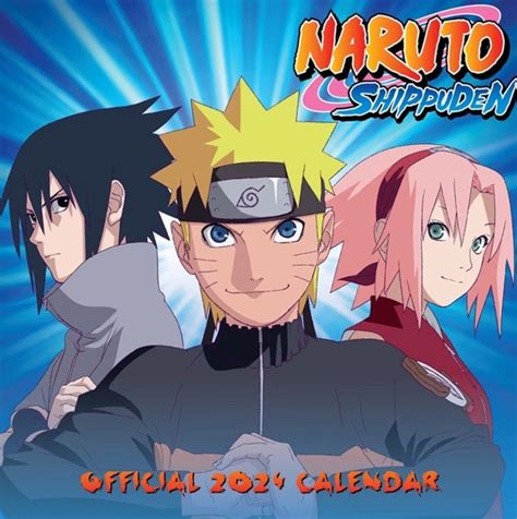 Naruto Shippuden 2024 Square Calendar Calendar Free Shipping Over £