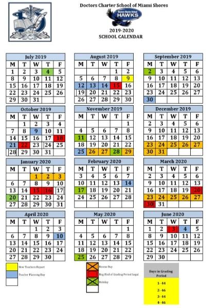 2020 And 2021 School Calendar Miami Dade