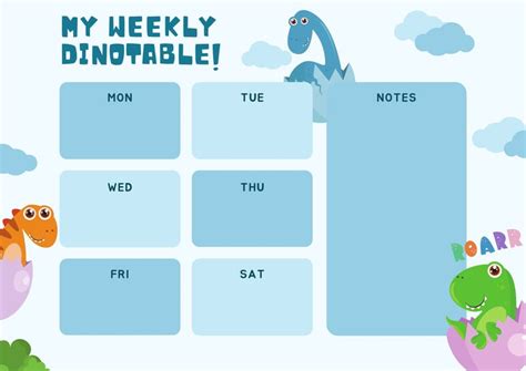 Page 5 Free Printable Class Schedule Templates To Customize Canva