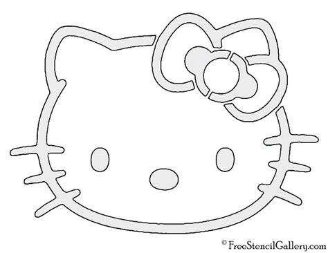 Hello Kitty Stencil Hello Kitty Printables Hello Kitty Clipart
